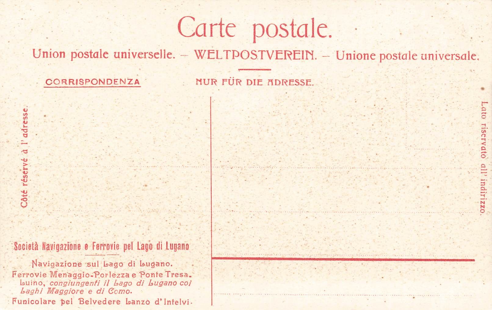 Cartoline postali: Lago di lugano stretto Lavena – Usato da Biasca venduto da Blenio71 1