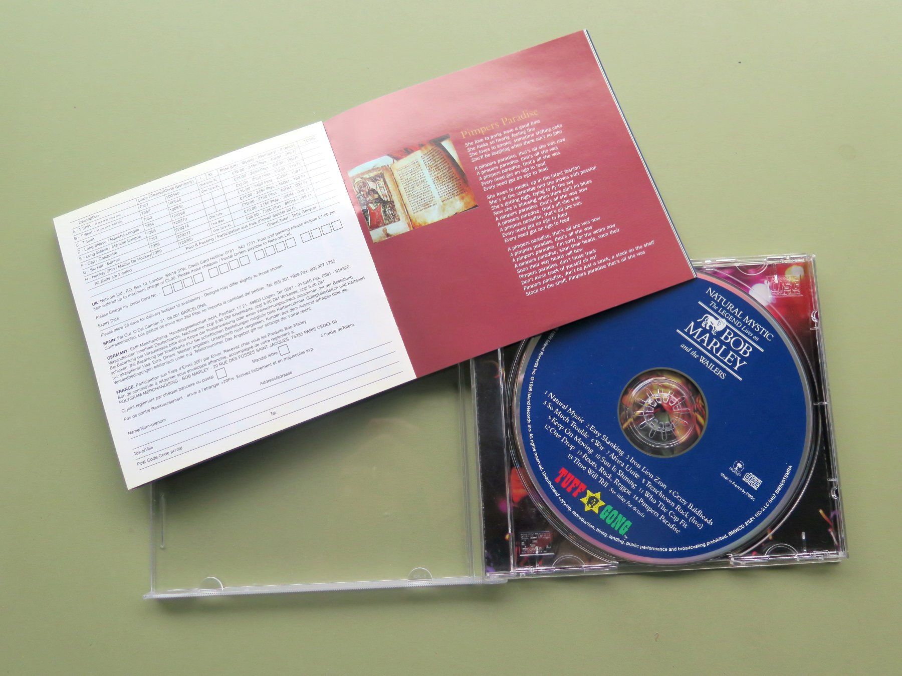 CDs: (p) CD BOB MARLEY: Natural mystic, compilation1995 – Gebraucht aus Bern von Balzamico 2