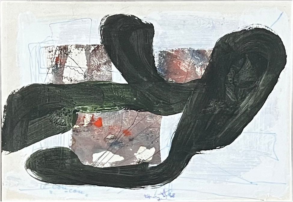 Dipinti: Fritz von Alten.  Le coucou, 1968. Mischtechnik. – Usato da Zumikon venduto da tesoro8853