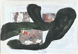 Fritz von Alten.  Le coucou, 1968. Mischtechnik.