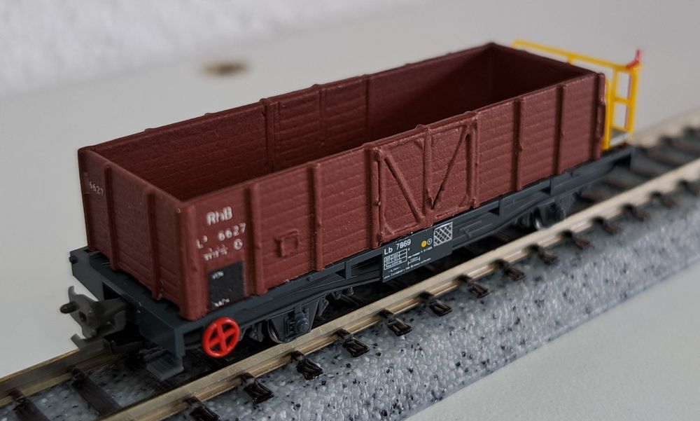 RhB Güterwagen NR 6627 Präzision Messing Modell Spur N (Neu (gemäss ...