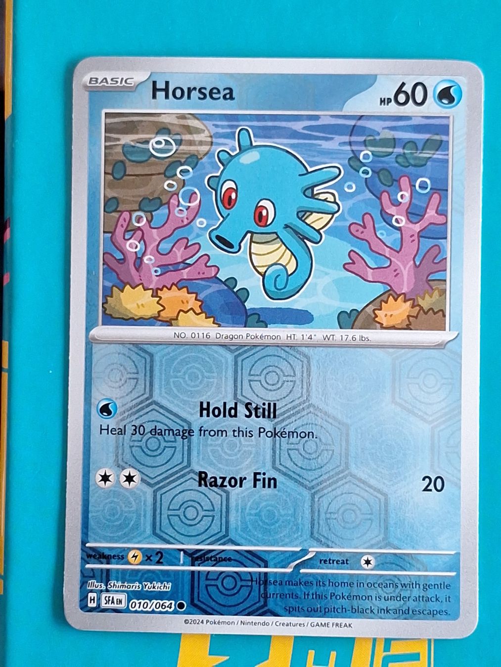 Pokémon Carte collezionabili: Horsea - Reverse Holo - Pokemon Shrouded Fable – Usato da Altstätten SG venduto da GGsGameshop