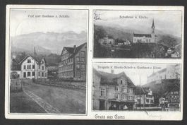 Gams 3 Bilder Post Gasthaus Schäfle Drogerie Eberle etc.