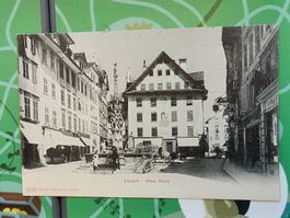 Alte PK / Luzern - Altes Haus Gelaufen 1912
