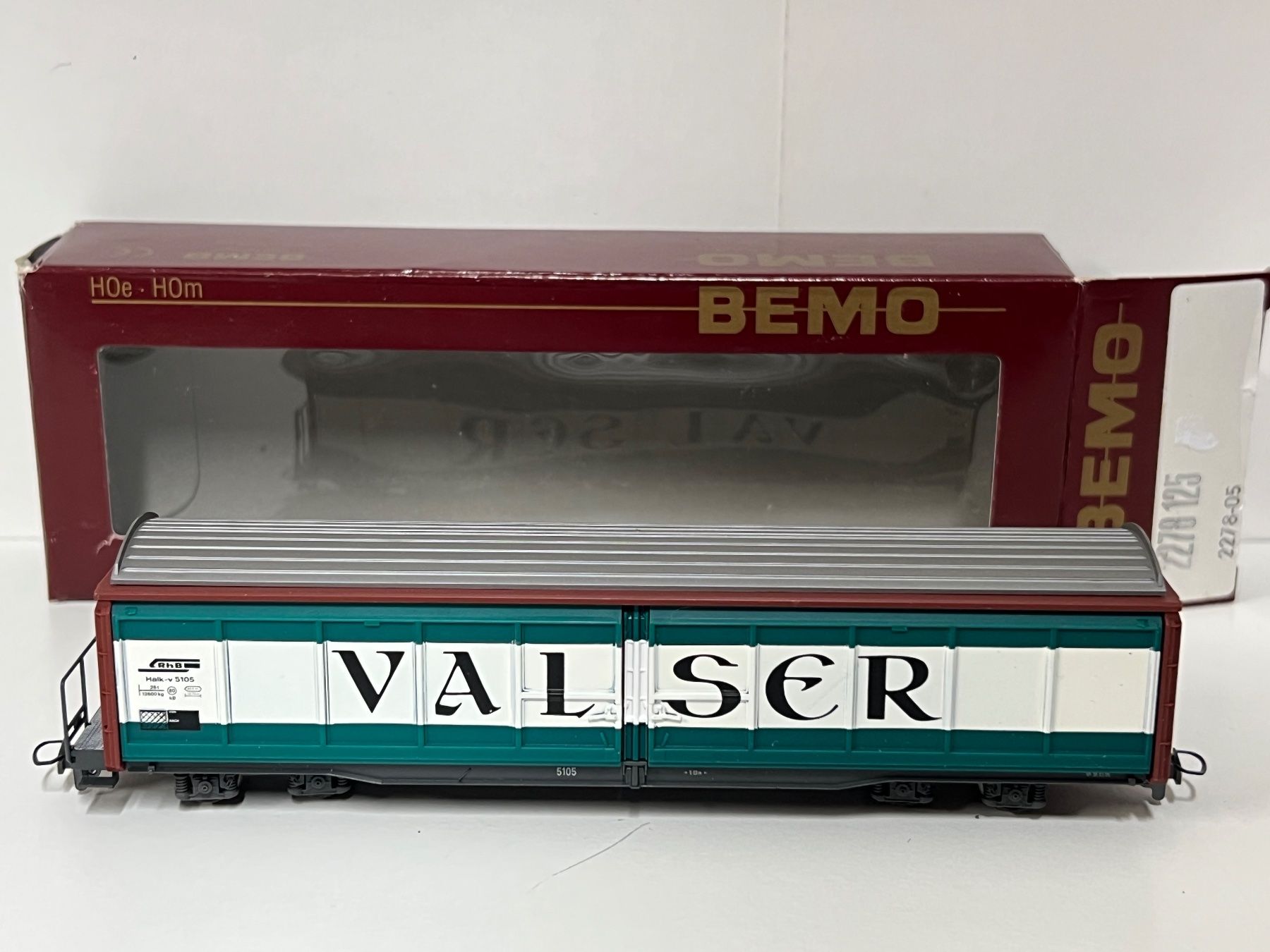 Bemo Modellini di ferrovie: Bemo RhB  Haik-v 5105 Valser – Nuovo (secondo la descrizione) da Neuenhof venduto da ludovicco 1