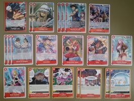 One Piece Deckbau OP17 Red Supernova Karten