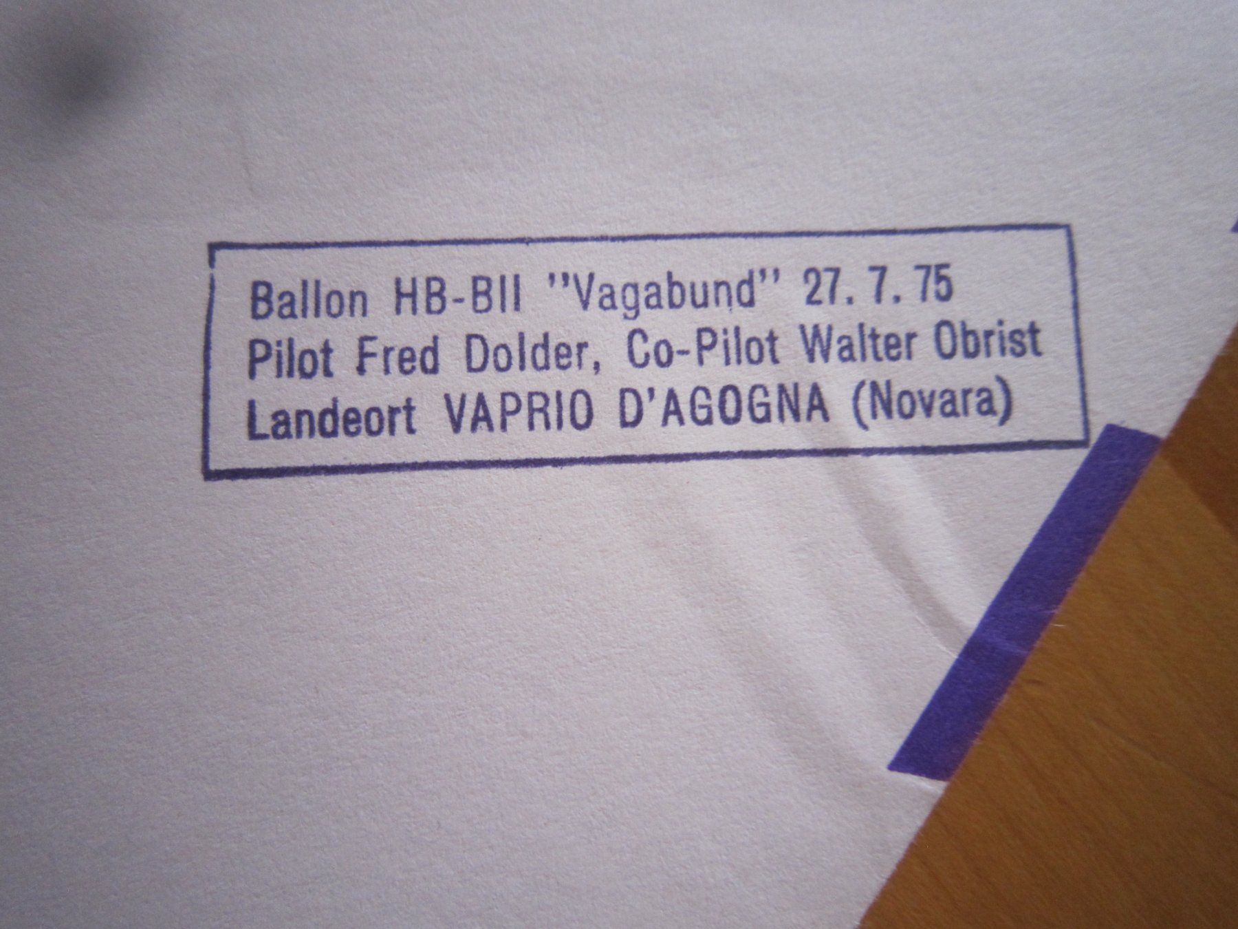 Tutti i francobolli: Ballonposto 1975 Stempel Brissago – Usato da Giubiasco venduto da sal_9j6w 4
