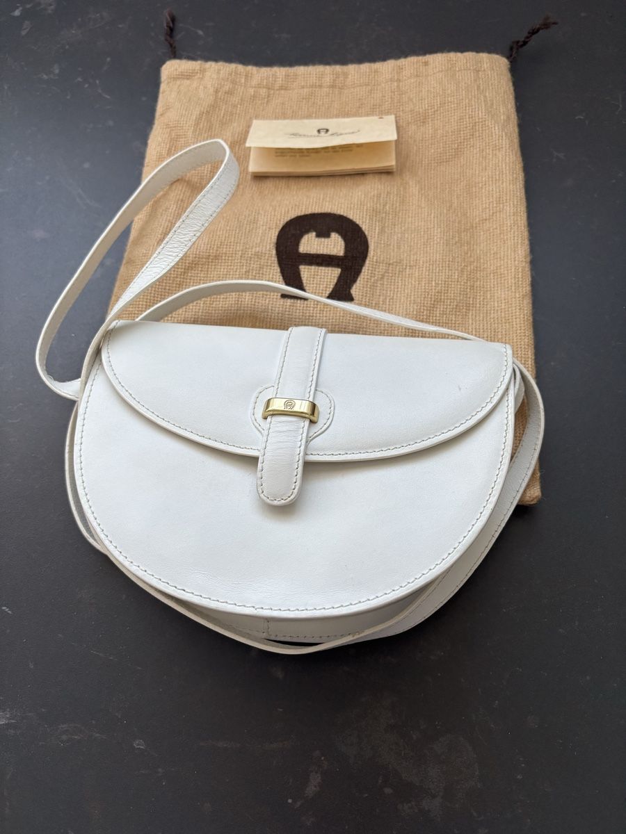 Borse da donna: AIGNER  LEDERTASCHE  weiss  – Usato da Buonas venduto da eluthi48