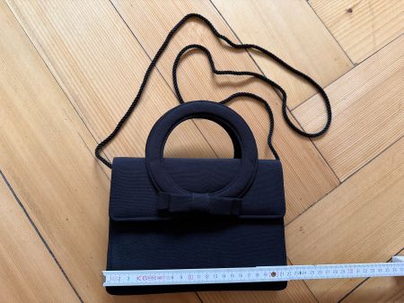 Vintage hübsches, spezielles Abendtäschchen, schwarz