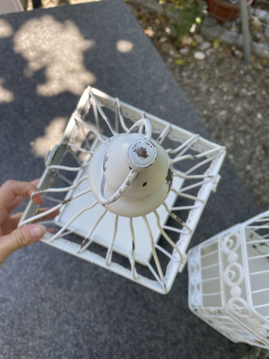Casette per uccelli: 2x Shabby Chic Vogelkäfig Deko Kerzen – Usato da Niederbüren venduto da poschti 5