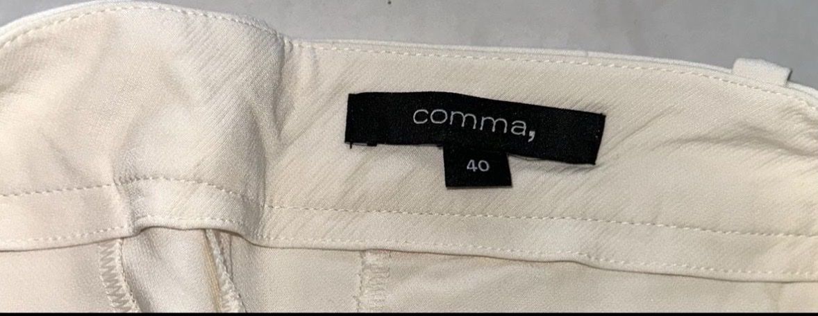 Comma Pantaloni: Comma Sommerhose, Gr. 40, hellbeige, Top Zustand! – Usato da Allenwinden venduto da Tba_20 4