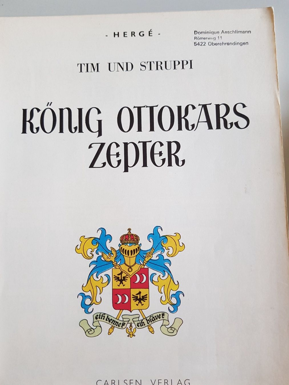 Comics: Tim und Struppi   König Ottokars Zepter – Gebraucht aus Urdorf von Colina 1