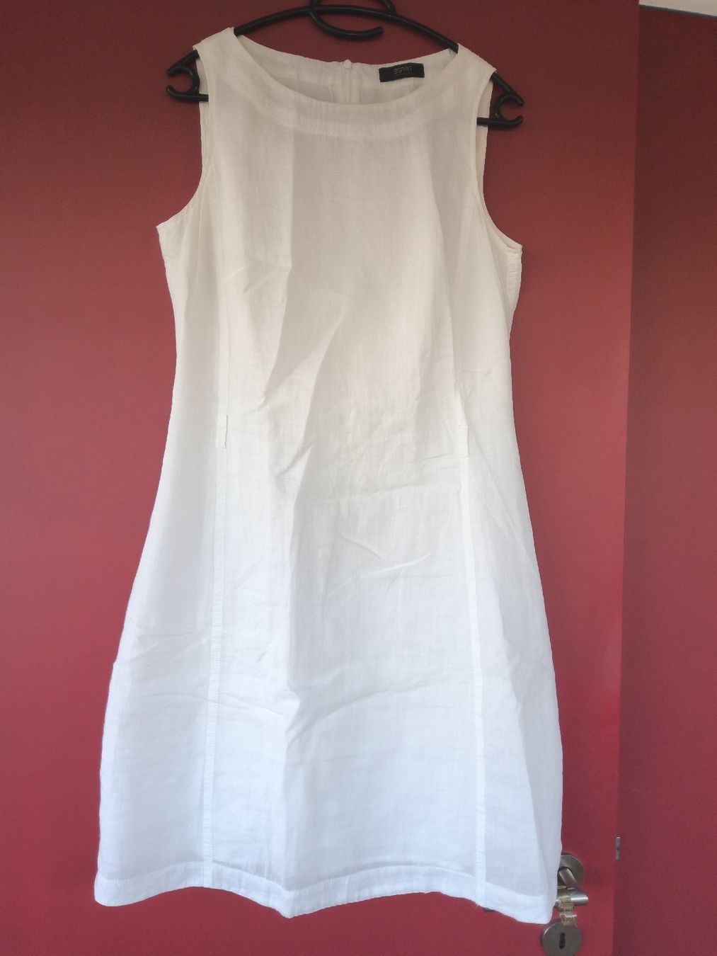 Esprit Vestiti: robe blanche en lin Esprit collection taille 38 – Usato da Romont FR venduto da cat_j6ww 1