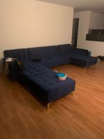 Navy Blue Sofa by Beliani (Great Condition)