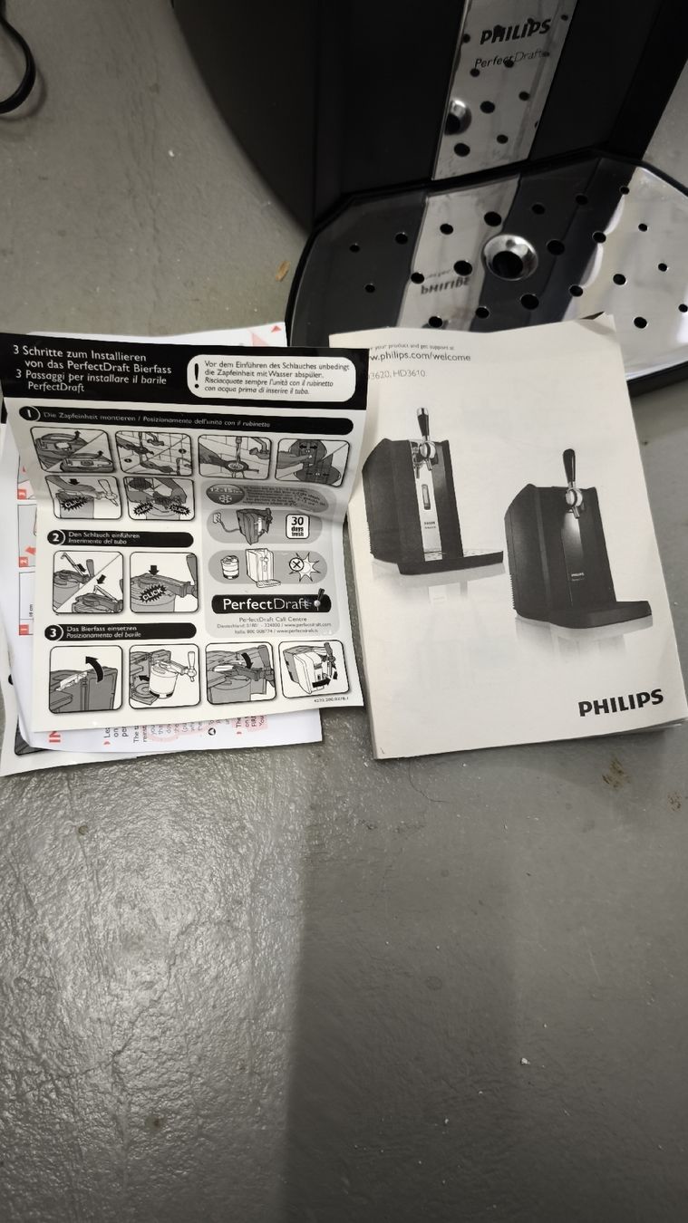 Philips Elettrodomestici da cucina: Philips PerfectDraft Bierzapfanlage Originalverpackt – Nuovo (secondo la descrizione) da Gränichen venduto da H-wie-Holzig 3