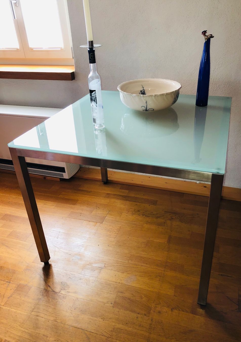 Tables: Glastisch, Edelstahltisch – D'occasion à Oberkulm par Weberlisa
