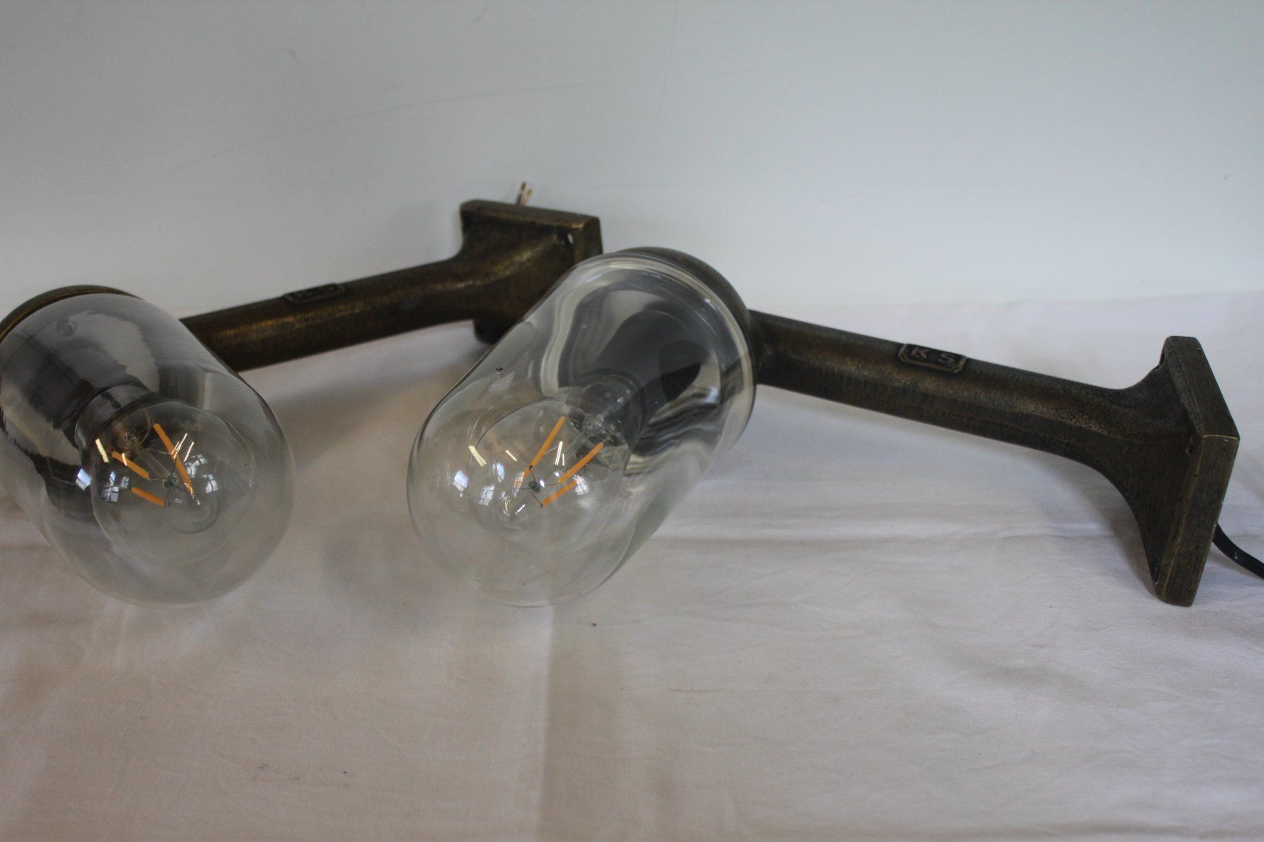 Lampade: 1 Paar KS Messing Wandleuchten – Usato da Glarus venduto da Toni-Glarus 3
