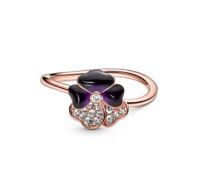 Pandora Anelli: Original Pandora Roségold Pavé Ring violett – Nuovo e nell'imballaggio originale da Rüfenacht BE venduto da Milena_1 3