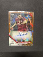 Topps Chrome Lewandowski orange Lava Auto 2021/22