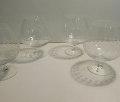 Design Gral Kristall Cognac Schwenker geschliffen