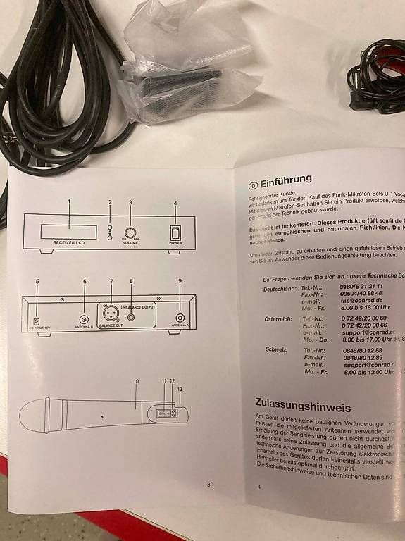 Microfoni: Funk Mikrofon – Nuovo (secondo la descrizione) da willisau venduto da buddali 2
