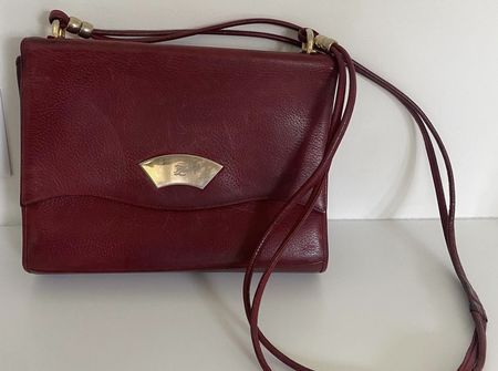 Rare Karl Lagerfeld leather bag from 1980 made in France