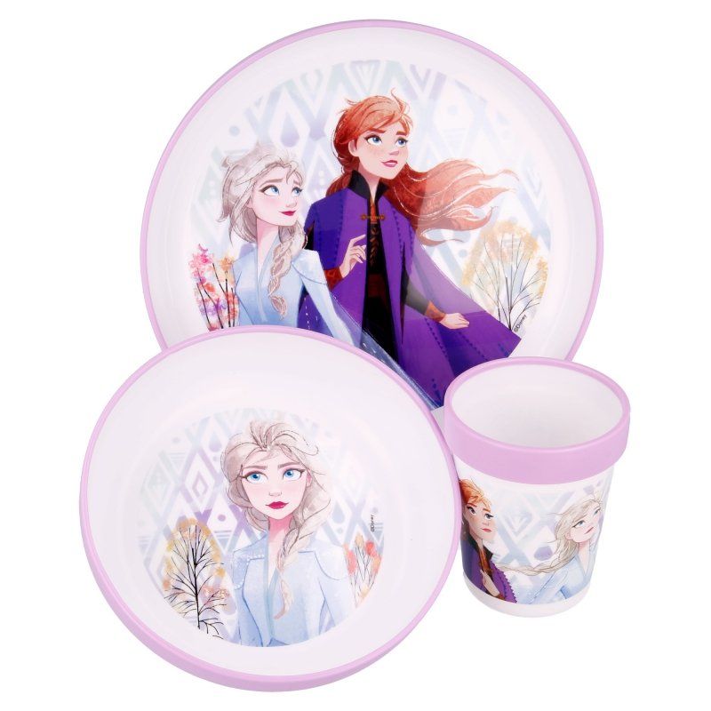 Disney Geschirrsets: Frozen Premium Geschirr-Set 3-teilig – Neu (gemäss Beschreibung) aus Auw von trend4u_gmbh