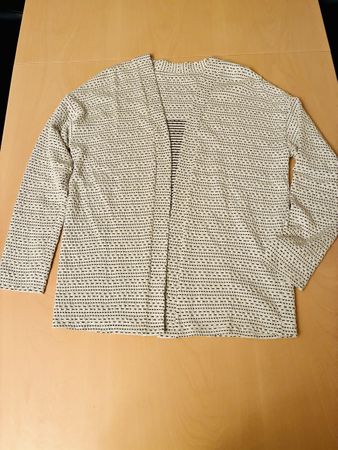 Damen Strickjacke von Street one weiss gemustert - Gr. M
