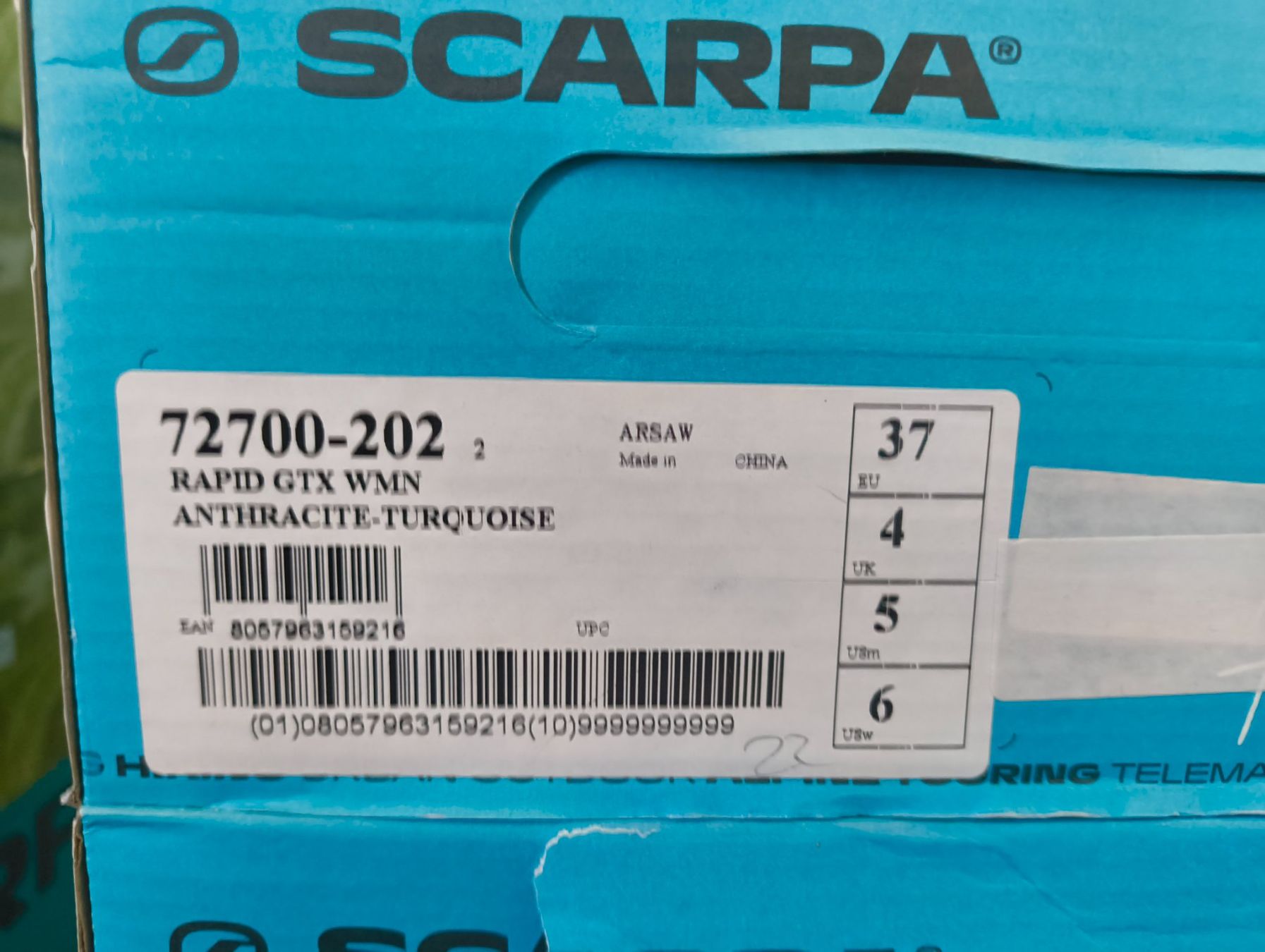 Scarpa Damenschuhe: Scarpa Wanderschuh Rapid GTX WMN Grösse 37 – Neu und originalverpackt aus Uitikon Waldegg von PJLS1 6