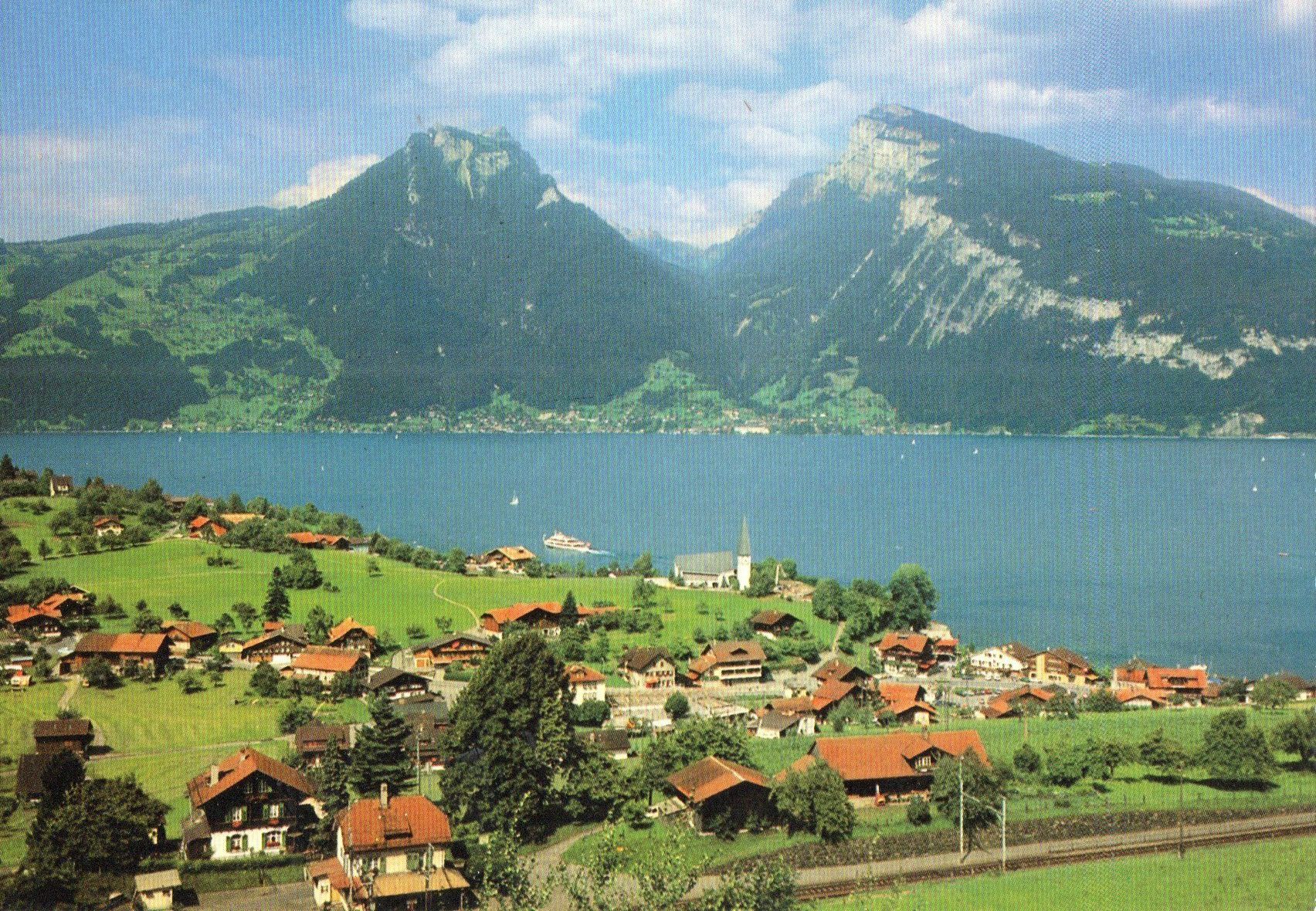 Ansichtskarten: Faulensee am Thunersee – Gebraucht aus Melano von pisonsdro