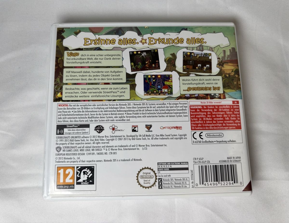 Giochi: Nintendo 3DS Scribblenauts Unlimited - Ottimo stato! – Usato da Gordola venduto da kar_gy5g 1