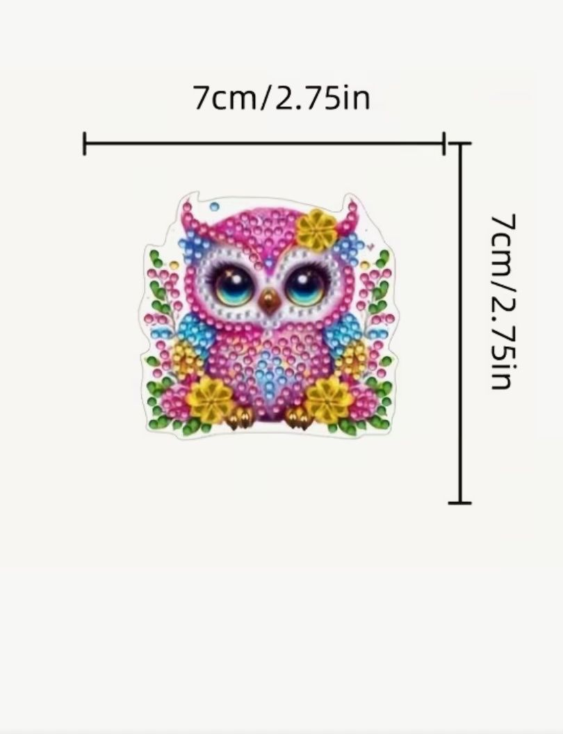 Bastelsets: Diamond Painting: 9x Eule Kühlschrankmagnet – Neu und originalverpackt aus Teufenthal AG von MeineSchatztruhe 2