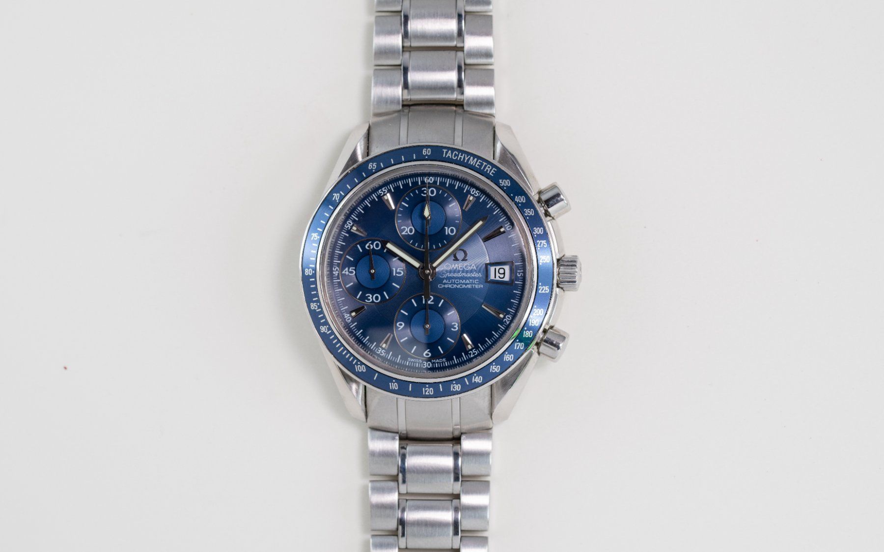Omega Montres: Omega Speedmaster Bleu – D'occasion à Genève par Hiakoo 5