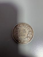 1 Frankenmuenze 1920 Schweiz gute Erhaltung