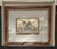 Pferde Relief Bild Spiegel, neu