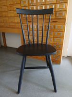 Stuhl Windsor Style schwarz Holz guter Zustand