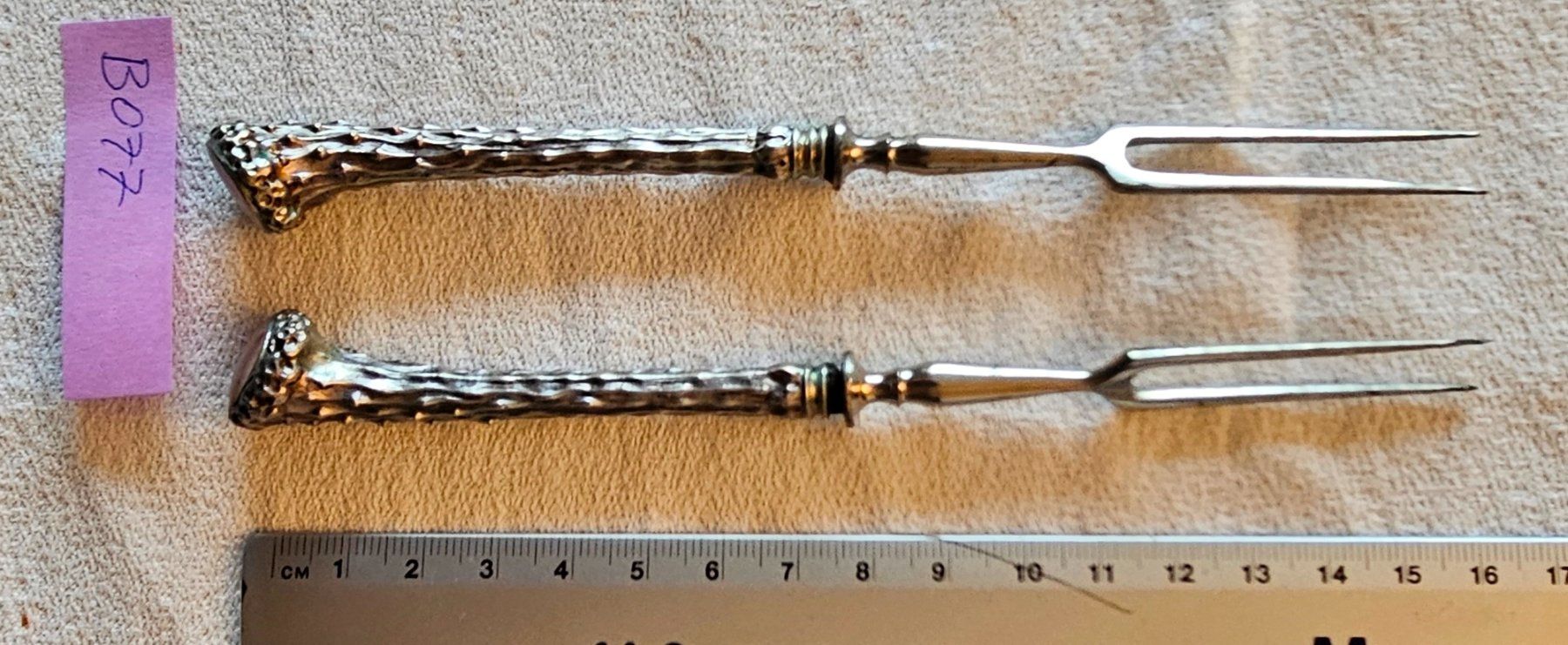 Forchette: Schönes Fleischgabel-Set (2 Stück) – Usato da Küsnacht ZH venduto da scholli58