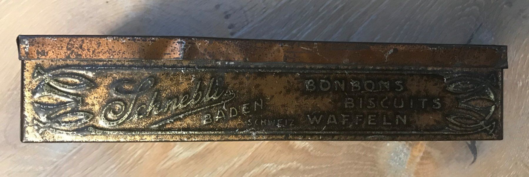 Dosen: Antike Blechdose Schnebli Baden ca. 1900 - 1920 – Gebraucht aus Rothrist von Luckywinner 4