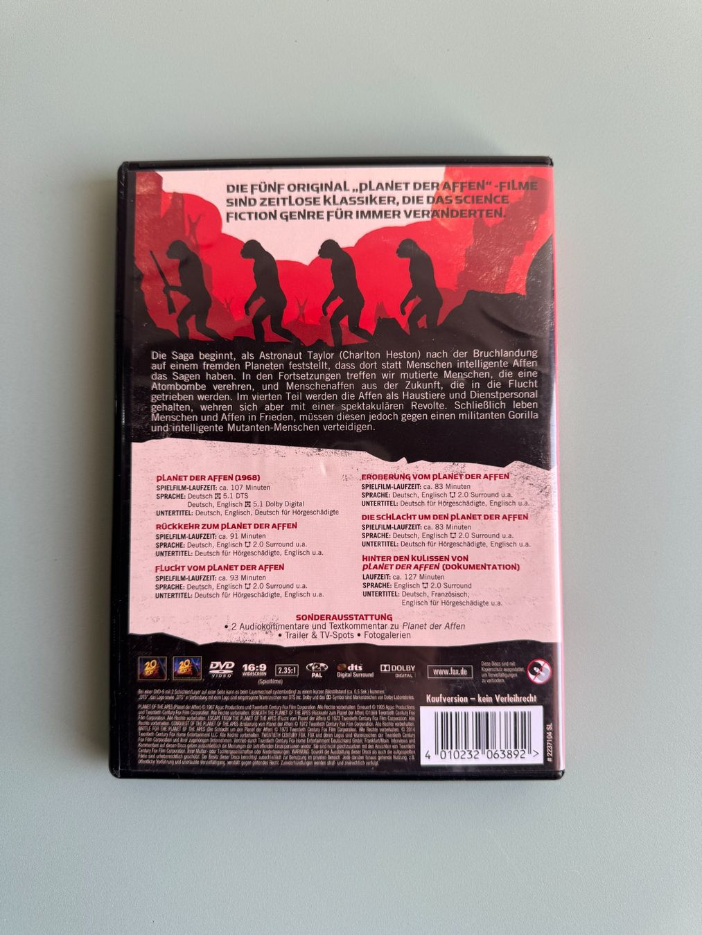 Tutti i DVDs: Planet der Affen - Legacy Collection – Usato da Kägiswil venduto da Jindujune 1