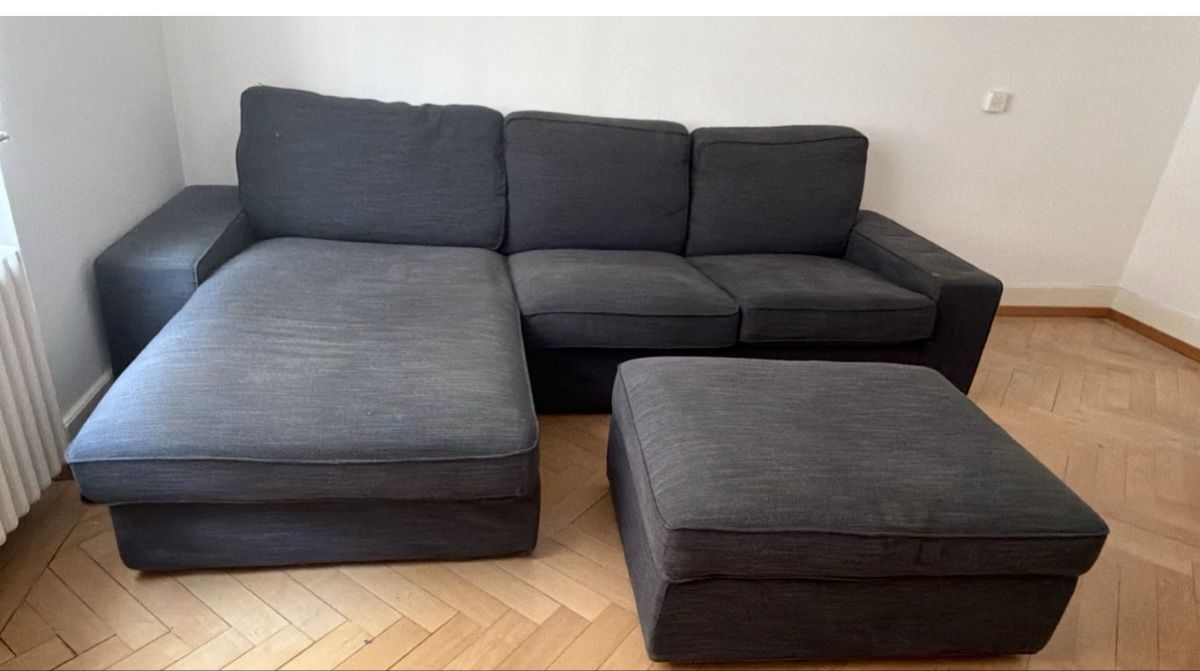 Sofas: Ecksofa grau mit Hocker und Bettfunktion – Gebraucht aus Zürich von Krikri21 4