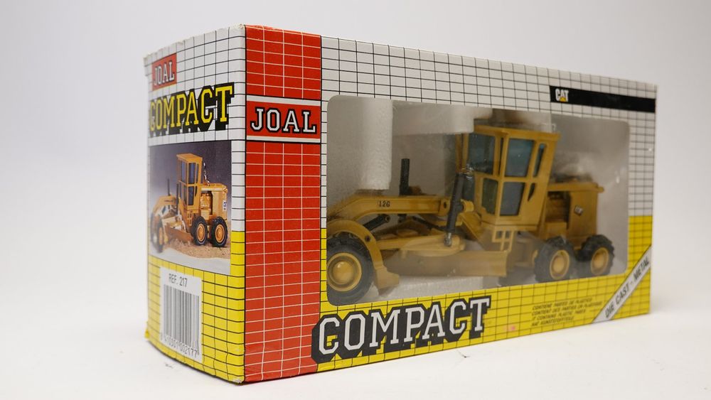 Joal 1/50 caterpillar niveleuse 12g jaune ref 217 bon etat