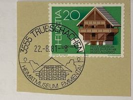 Trubschachen eh. Lauperswilviertel BE: 2 Briefmarken passend