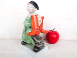 Herend Porzellan Figur Vintage Bub Junge Vintage Ungarn