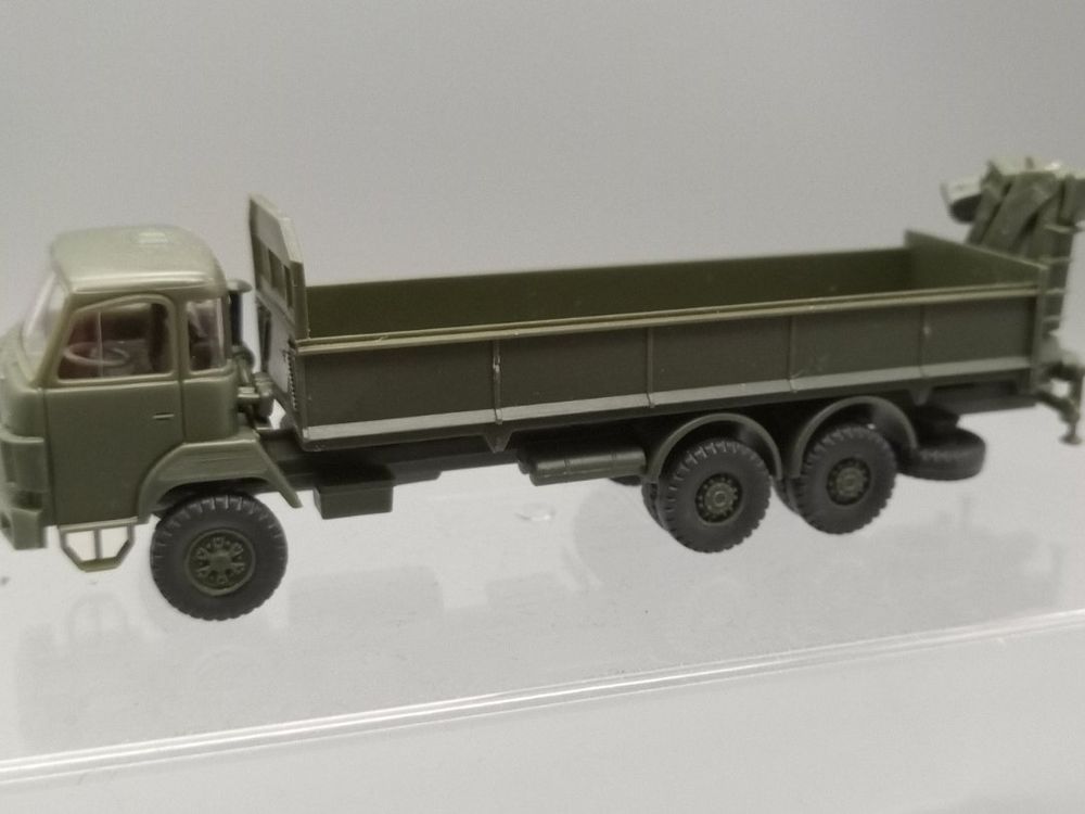 Saurer Roskopf Pritschenaufbau Militär Mit Krane 1/87 | Kaufen Auf Ricardo