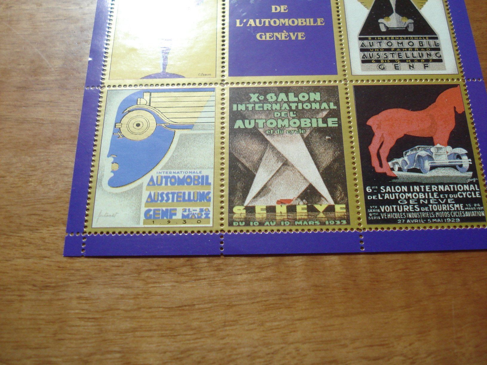 Alle Briefmarken: Bogen Vignetten Autosalon Genf, 2005, ** – Gebraucht aus Niederwil AG von morostahu 2