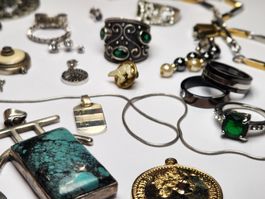 Schmuck Konvolut, Vintage Modeschmuck & 46.12g Silber