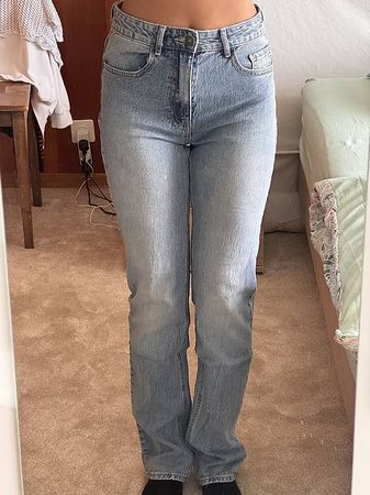 Jeans straight bleu