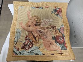 Housse de Coussin Vintage/Décoratif/Tapisserie/Ange-Cupidon.