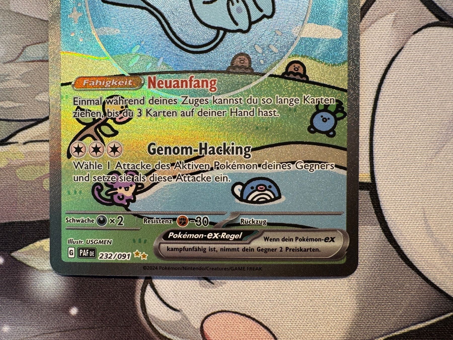Mew Ex PAF DE 232/091 Paldeas Schicksale (Bubble Mew) *DE* (Neu
