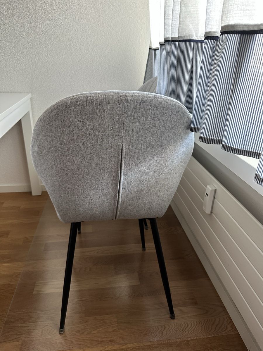 Stühle: 2 Esszimmer stuhle grau / 2 Grey Fabric Chairs – Gebraucht aus Zürich von ani_d52m 2